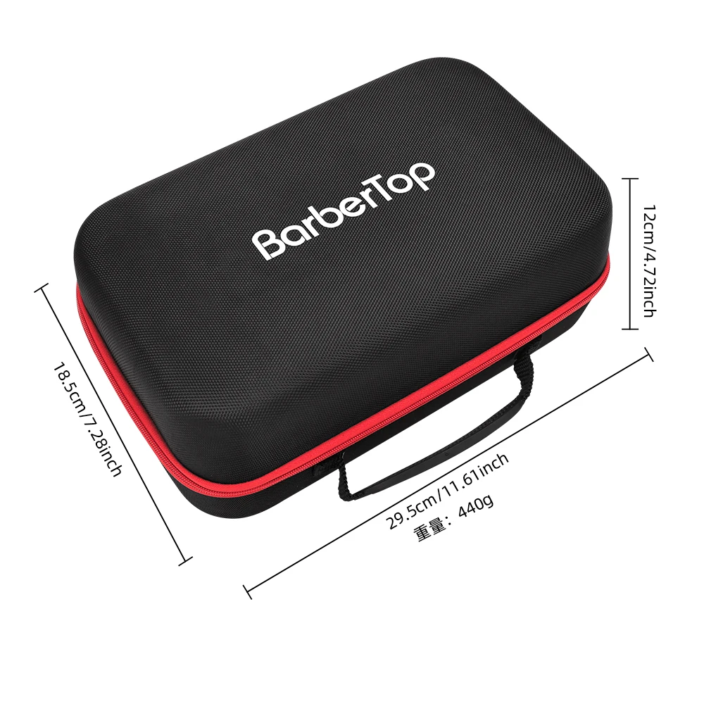 BARBERTOP-Bolsa de almacenamiento para cortadora eléctrica, caja de almacenamiento para tijeras de barbero, afeitadoras, secador de pelo, vitrina a