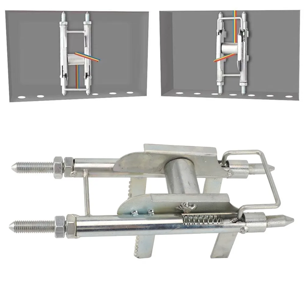 Metal Construction Wire Threading Aid Anti-Slip Serration Stable Wire Pulling Pulley Threading Auxiliary Tool Distribution Box