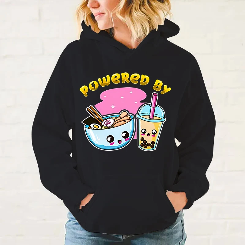 

Funny Ramen Print Hoodie Fashion Women Casual Pullover Hoodies Ladies Sweatshirt