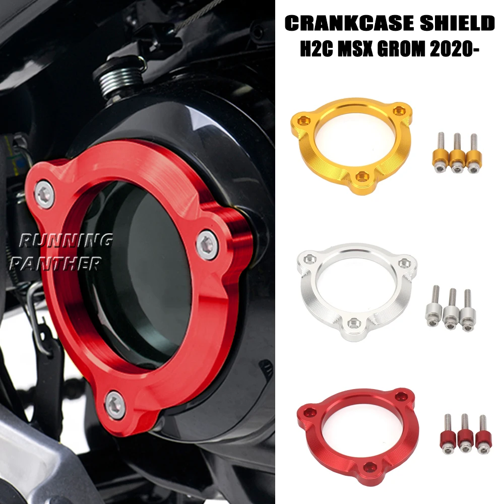 Engine Case Crash Slider Protector For HONDA H2C MSX GROM 2020 - 2022 Motorcycle Accessories Crankcase Cover Guard H2C Msx Grom