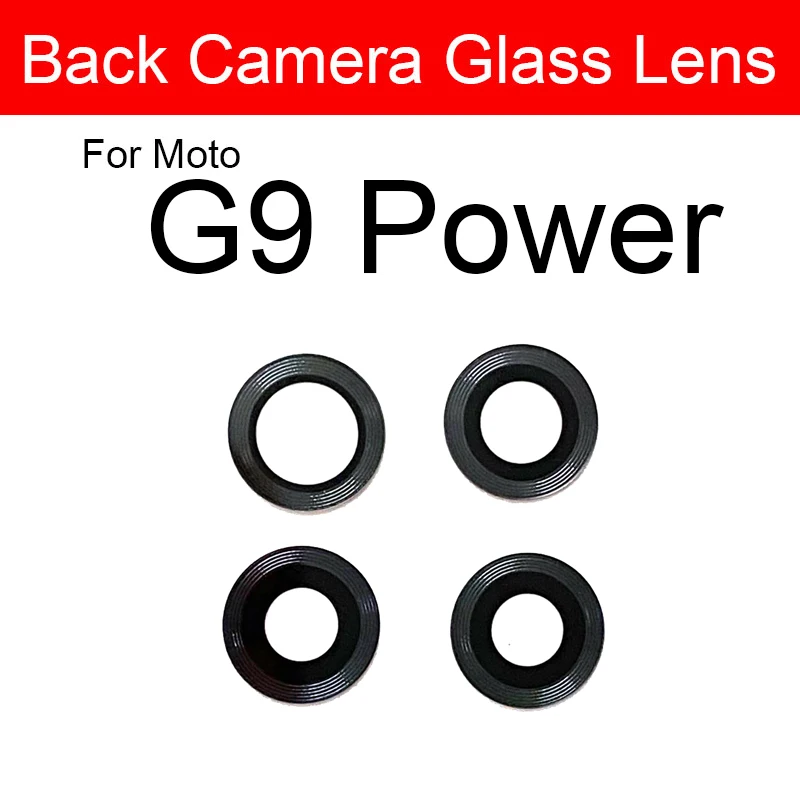 Back Camera Lens Glass For Motorola Moto G9 Plus G9 Play G9 Power Rear Camera Lens Glass With Adhesive Sticker Replacement Parts