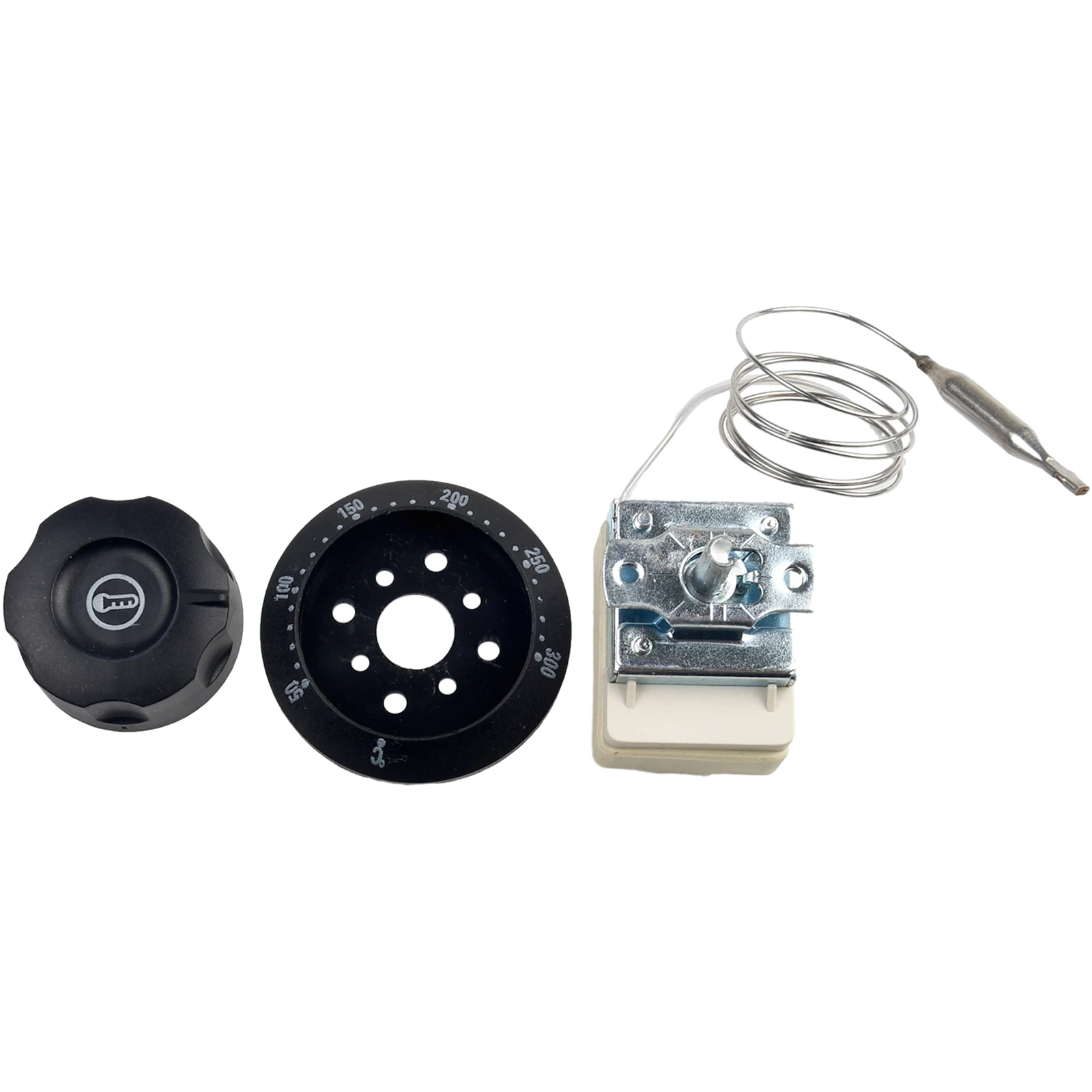 Thermostat Electric Oven Home Kitchen Expansion Knob Replacement Temperature Capillary Controller 3Pin 50-300℃