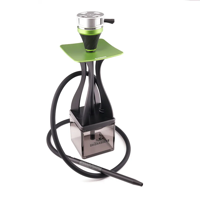 Shishabucks Cloud Mini Bundle Two Hose  Water Tobacco Acrylic Tank With Anodized Aluminum Hookah