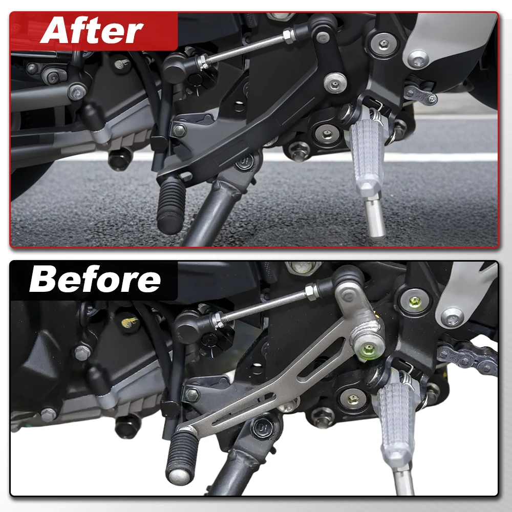 Motorcycle Gear Lever Adjustable Brake Pedal Shift Lever Ninja 400 / ABS Z400 Ninja 500 Z500 / SE 2024-2025 Fit For Kawasaki view 5