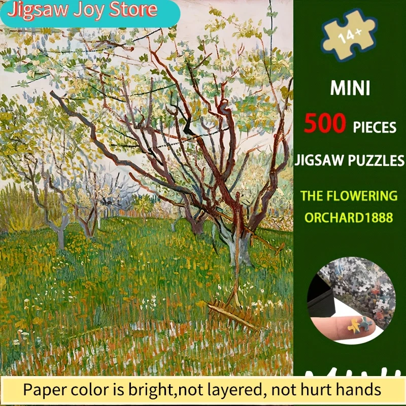 

Пазл «Цветущий сад» Ван Гога — головоломка для взрослых, портативный художественный пазл для путешествий и дома, сложный, но увлекательный.