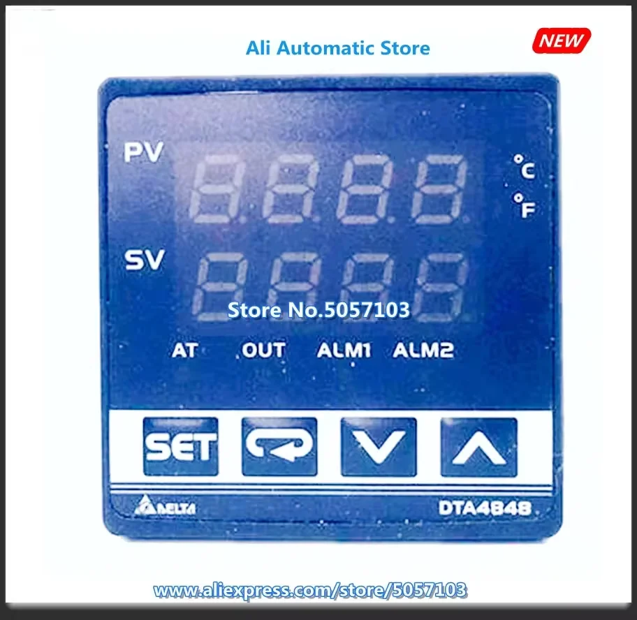 

DTA4848R0 48*48 Pt Resistance Thermocouple Input 2 Alarm Relay Output New