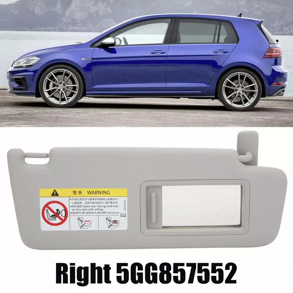 Grey Right Sun Visor For Golf MK7 For E-Golf For Passat B8 For Jetta MK7 For T-Cross For T-Roc For Golf Sports Van 5GG857552