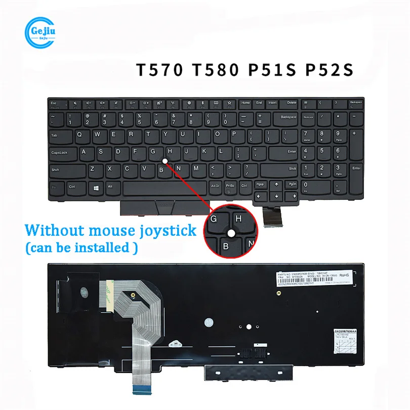 

New Laptop Keyboard ORIGINAL For LENOVO Thinkpad T570 T580 P51S P52S