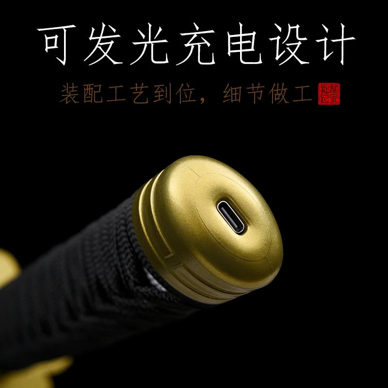 104 CM Shusui Black Blade Katana Replica Light-Up Blade Anime Cosplay Sword view 6