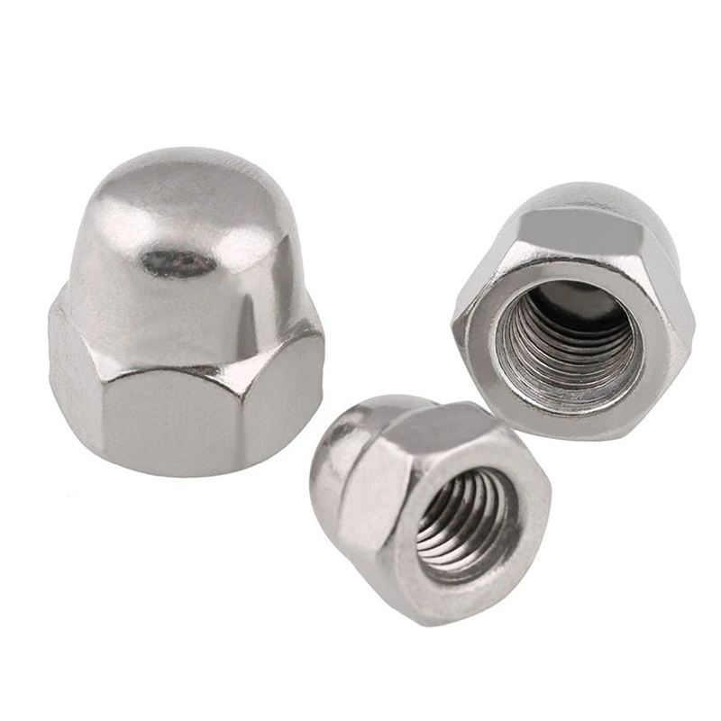 DIN1587 M3 M4 M5 M6 M8 M10 A2 304 Rvs Acorn Cap Moer Hex Koepelvormige Noten Voor Decrotive Fastener