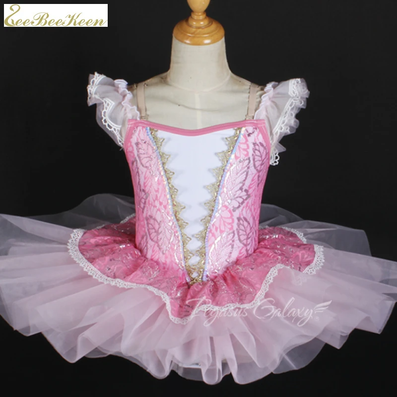 

rhodo lace ballet tutu costume kids swan lake dance dress girls stage show pancake ballet dress for women ballet show dancewear