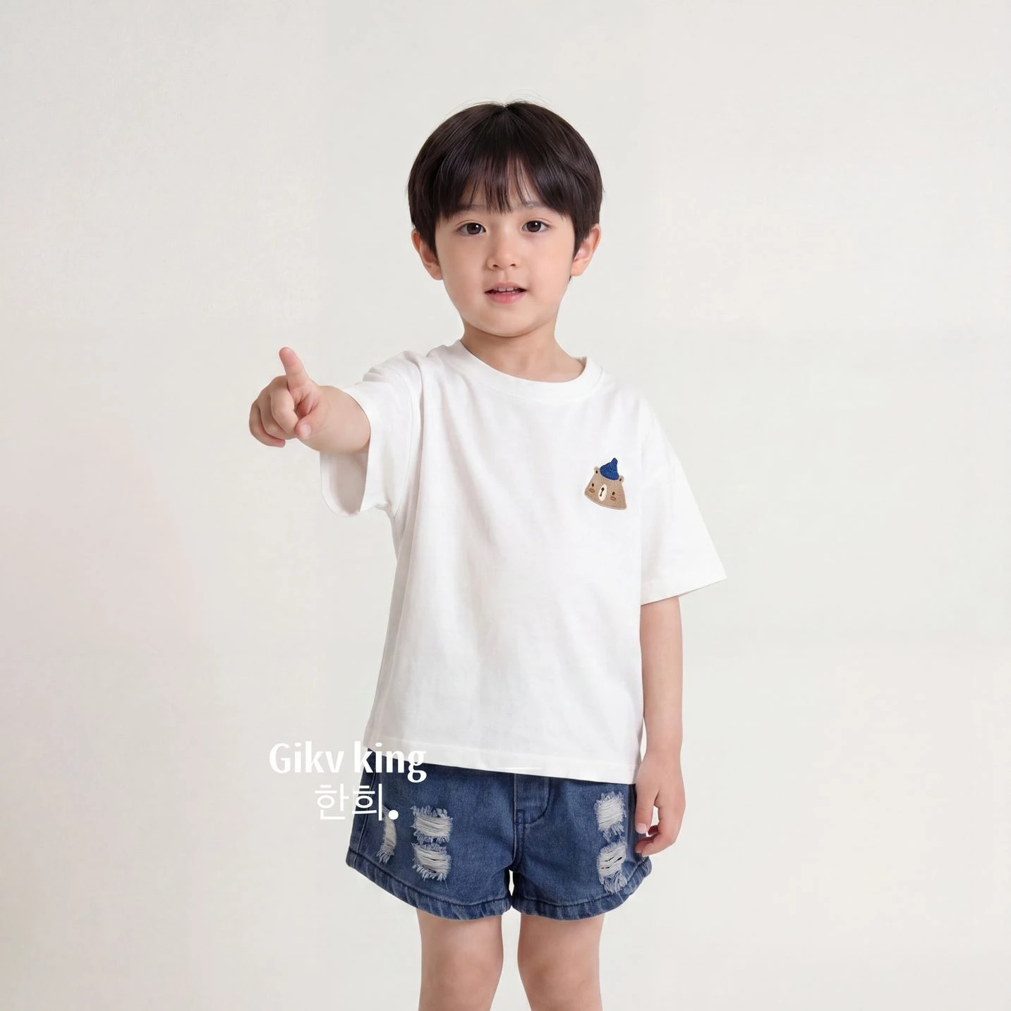 Boys Shorts 2026 Spring and Summer New Children's Clothing Korean Style Boys and Girls Broken Hole Thin Denim Shorts