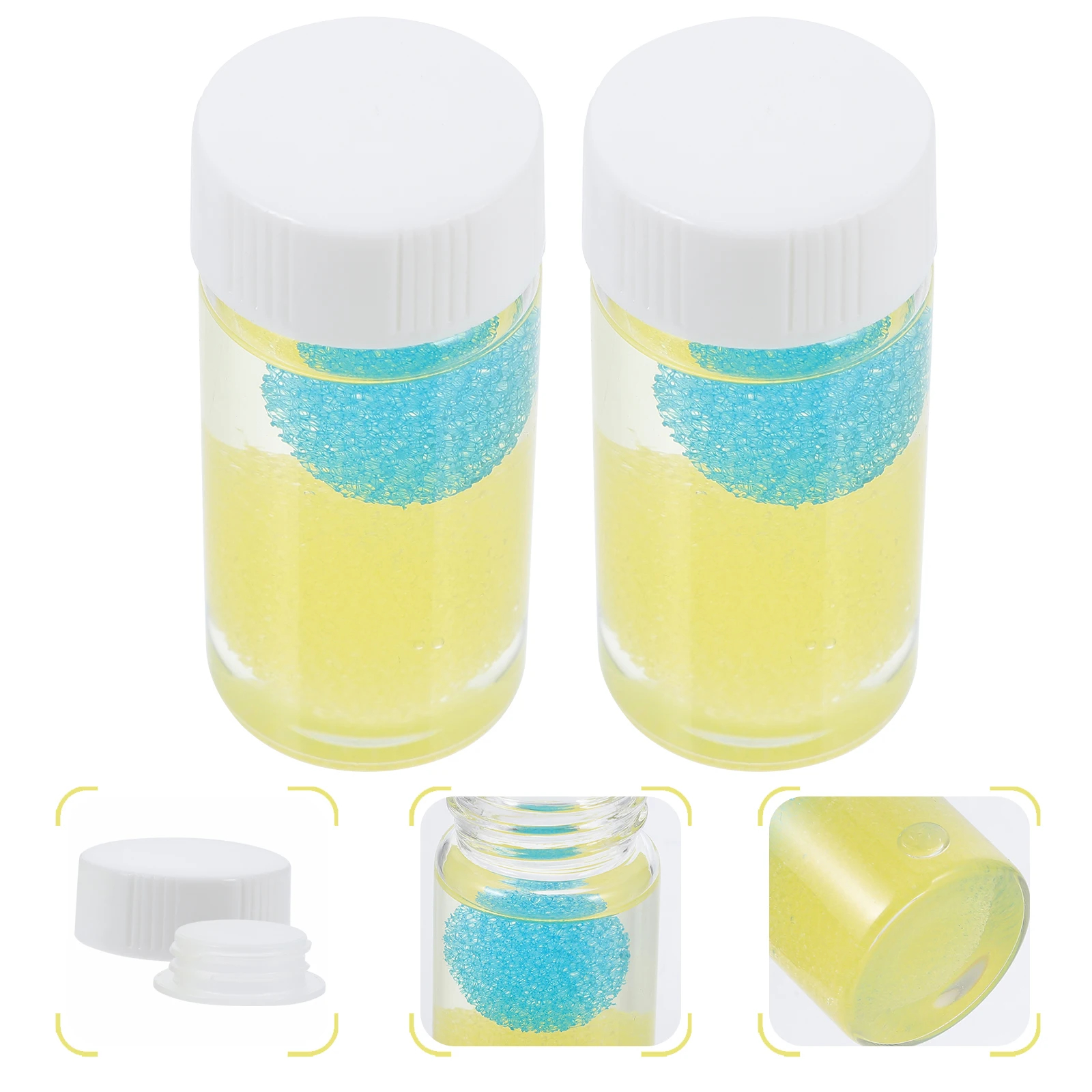 

2Pcs Eyelash Tweezers Cleaning Liquid with Sponge Soak Technology for Fast Glue Removal Tweezers Cleaner