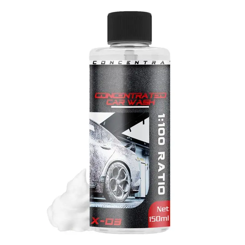 Foaming Car Cleaner High Concentration Car Shampoo High-Foaming Polish Liquid 1:100 Dilution For Water Stain Tire Bird Dropping