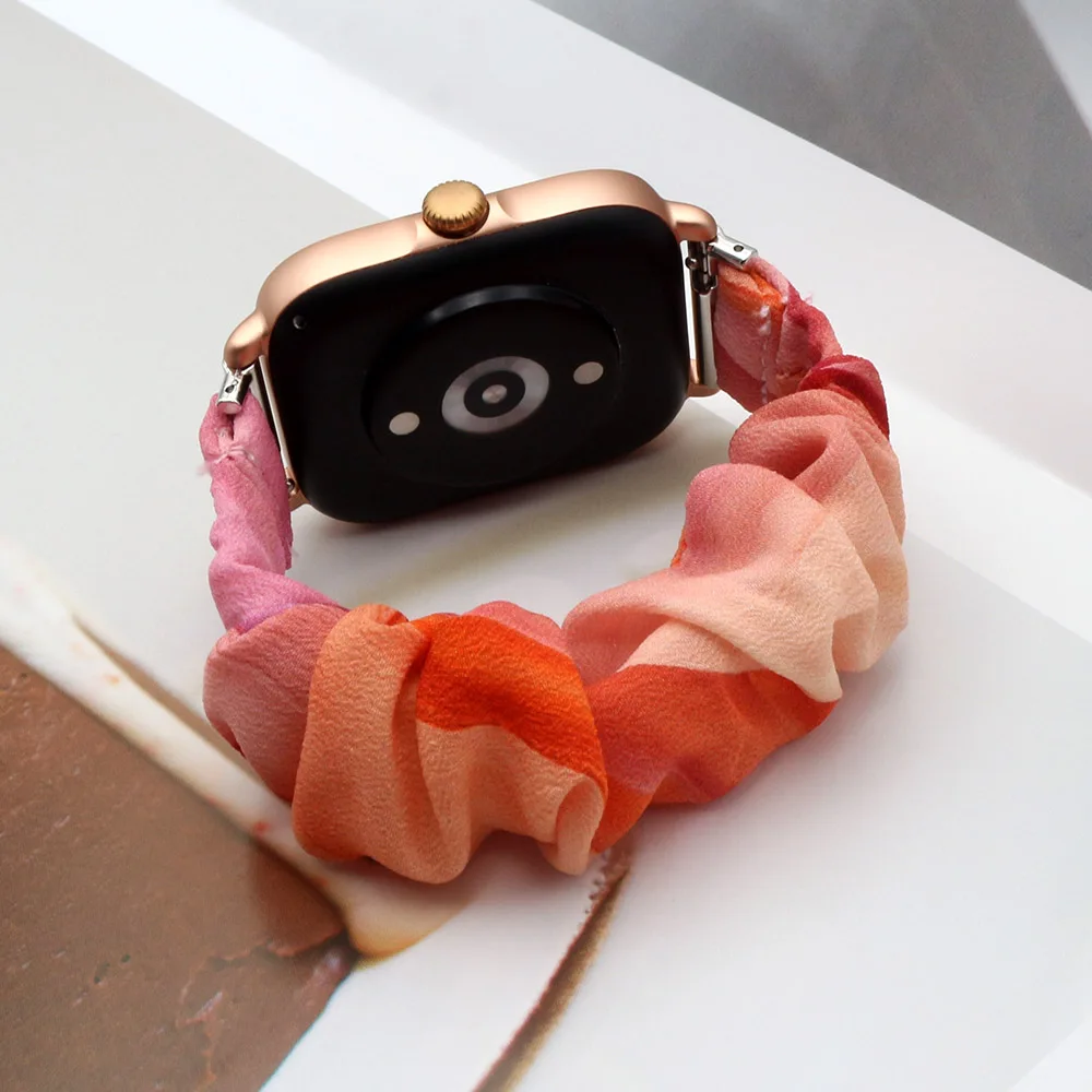 20 mm Uhrenarmband Scrunchies Band für Galaxy Watch 7 6 5 4/4 Classic/Active 2/Garmin Bounce/Vivoactive 6/Amazfit GTS/Bip