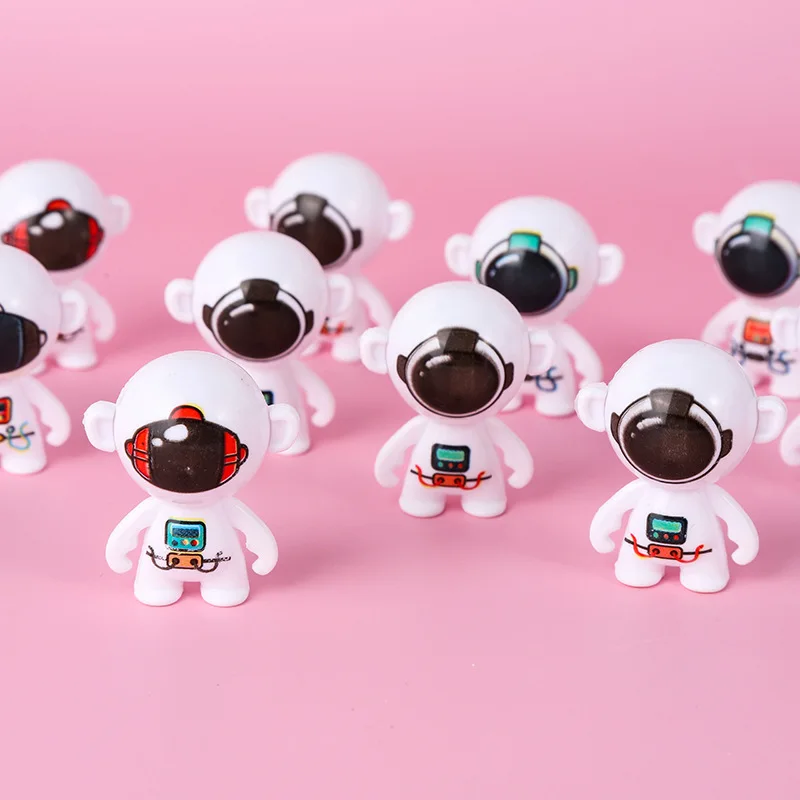 20Pcs Cartoon Mini Outer Space Astronaut Theme Tumbler Dolls Toys for Kids Birthday Baby Shower Party Favors Pinata Goodie Bag