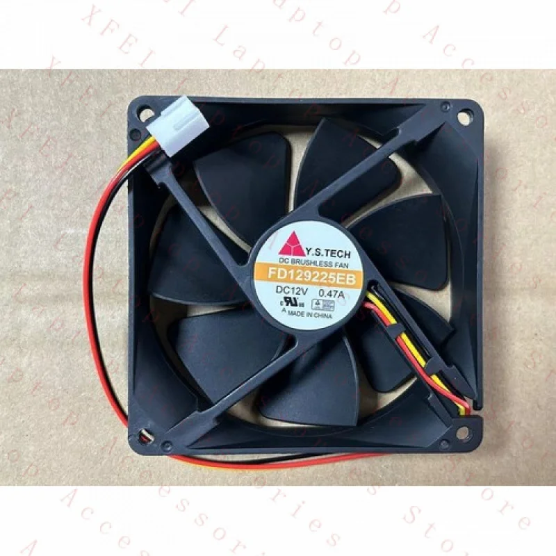 

F 1PC for Y.S.TECH FD129225EB 9225 12V 0.47A 9CM 3-wire high air volume cooling fan