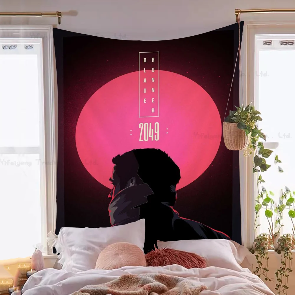 Movie Blade Runner Colorful Tapestry Wall Hanging Hippie Flower Wall Carpets Dorm Decor Japanese Tapestry image 5