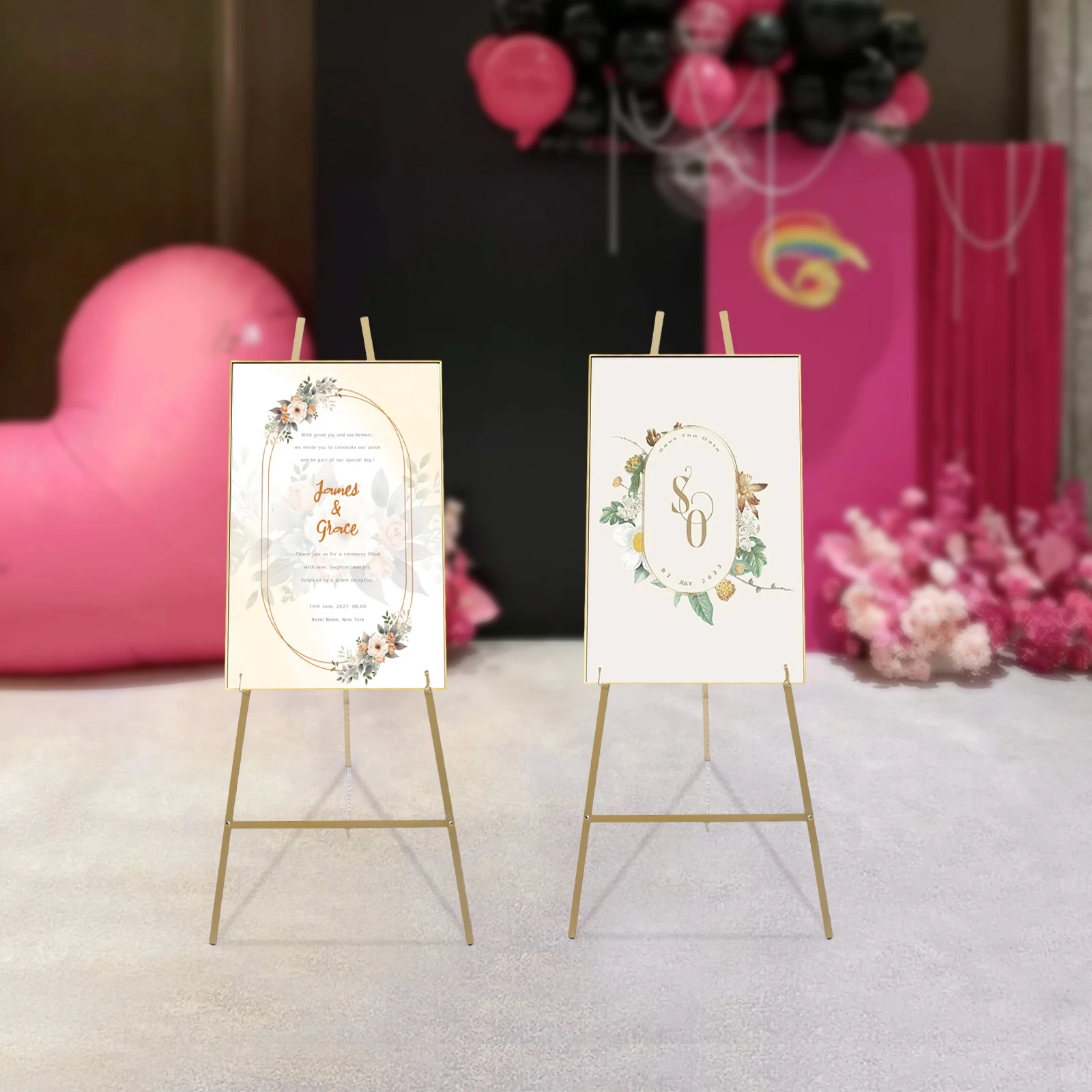 2 supporti a galassello Grande durata Grande capacità di carico Altezza regolabile Design pieghevole Buona stabilità Piedini antiscivolo Oro