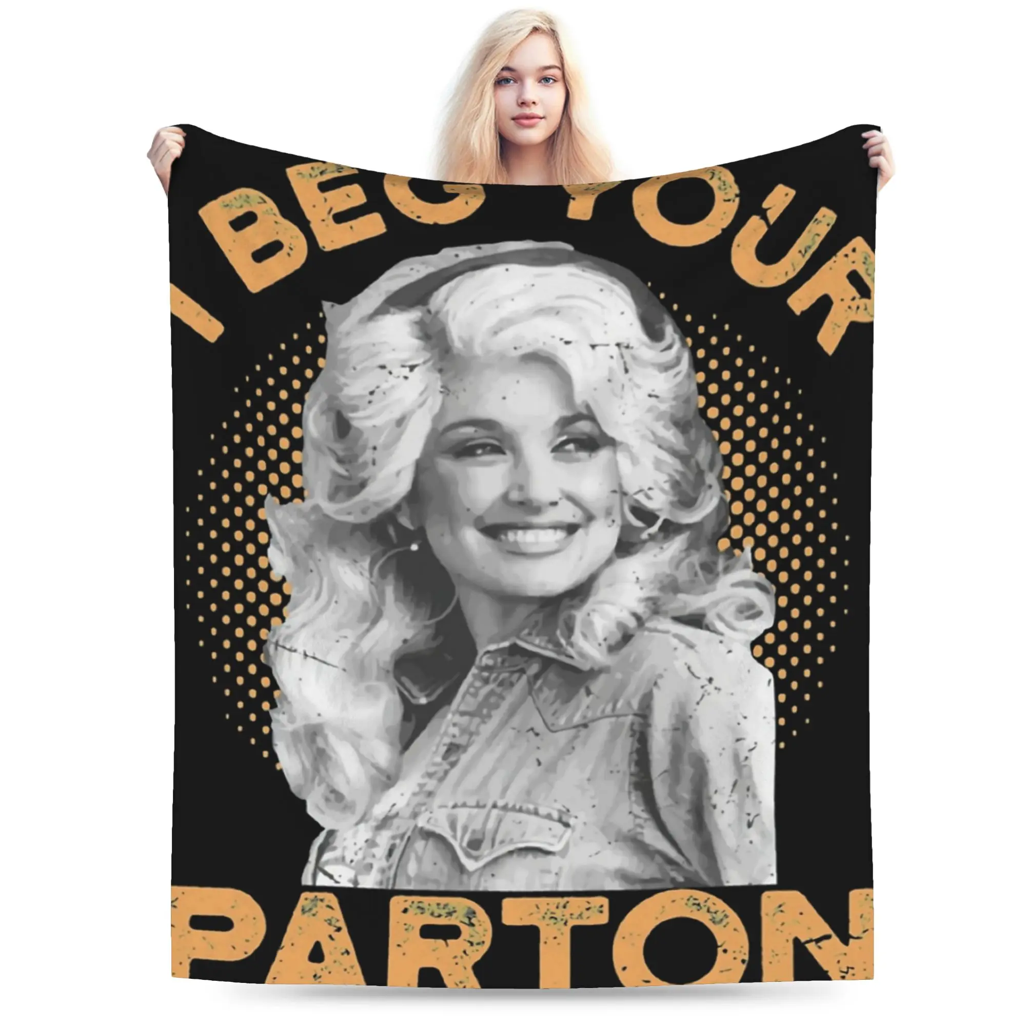 Novelty Design RIP Dolly Parton Blankets Soft Coral Fleece Plush  Relax Throw Blankets Machine Washable