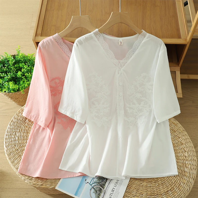 

Элегантная женская льняная футболка с V-образным вырезом, тонкая базовая модель, летняя новинка, свободный крой, дышащая, приятная к коже, с коротким рукавом