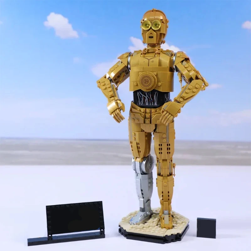 

1138PCS In Stock Space Battle C-3PO Robot Building Blocks Droid Model Assemble Bricks Toy Birthday Christmas Gift For Kids Adult