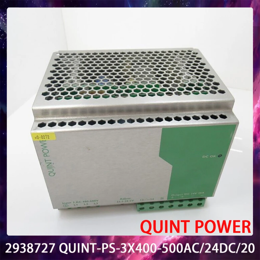 2938727 QUINT-PS-3X400-500AC/24DC/20 QUINT POWER 24VDC/20A Switching Power Supply Fast Ship Works Perfectly High Quality