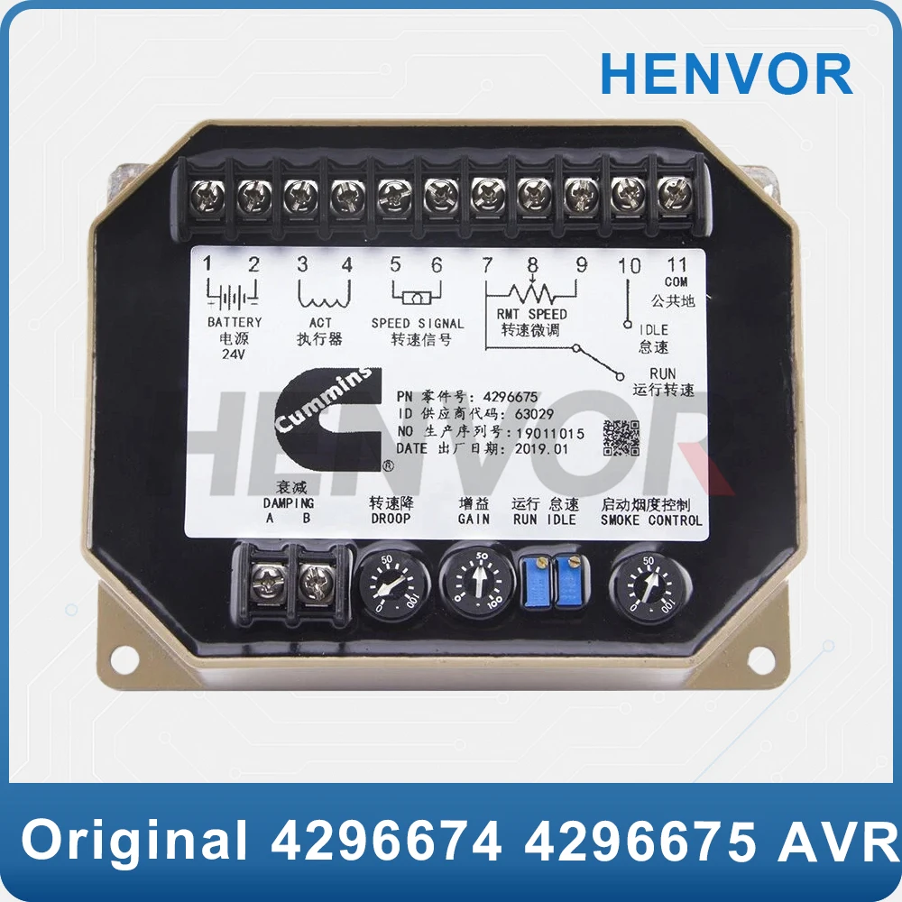 4296674 4296675 NT855 K19 KV38 Cummins Diesel Generator Speed Controller Board Engine Governor Control Unit Module