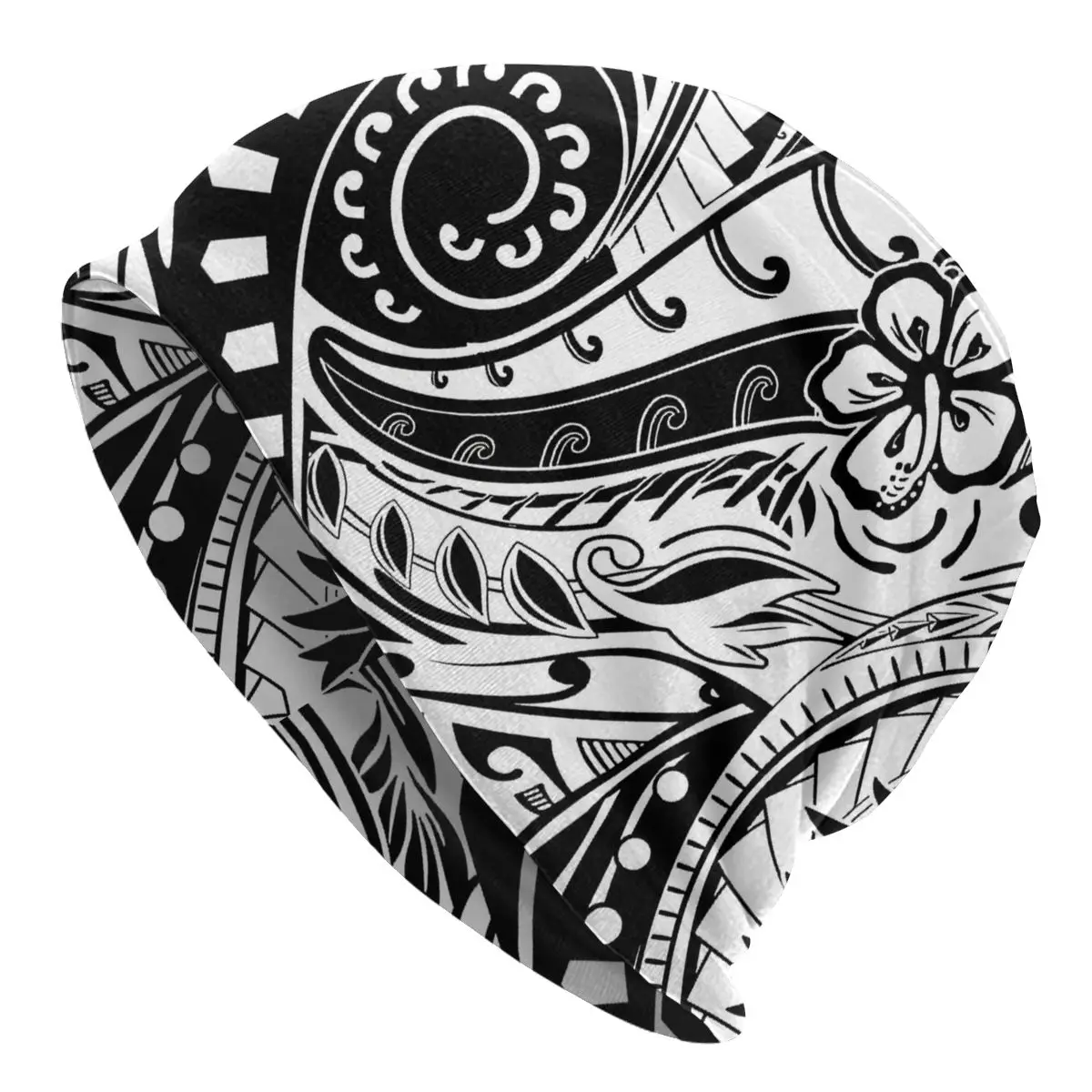 Thin Skullies Beanies Caps Hawaiian Samoan Polynesian Tribal Tattoo Designs Hat Sport Sports Bonnet Hats for Men Women