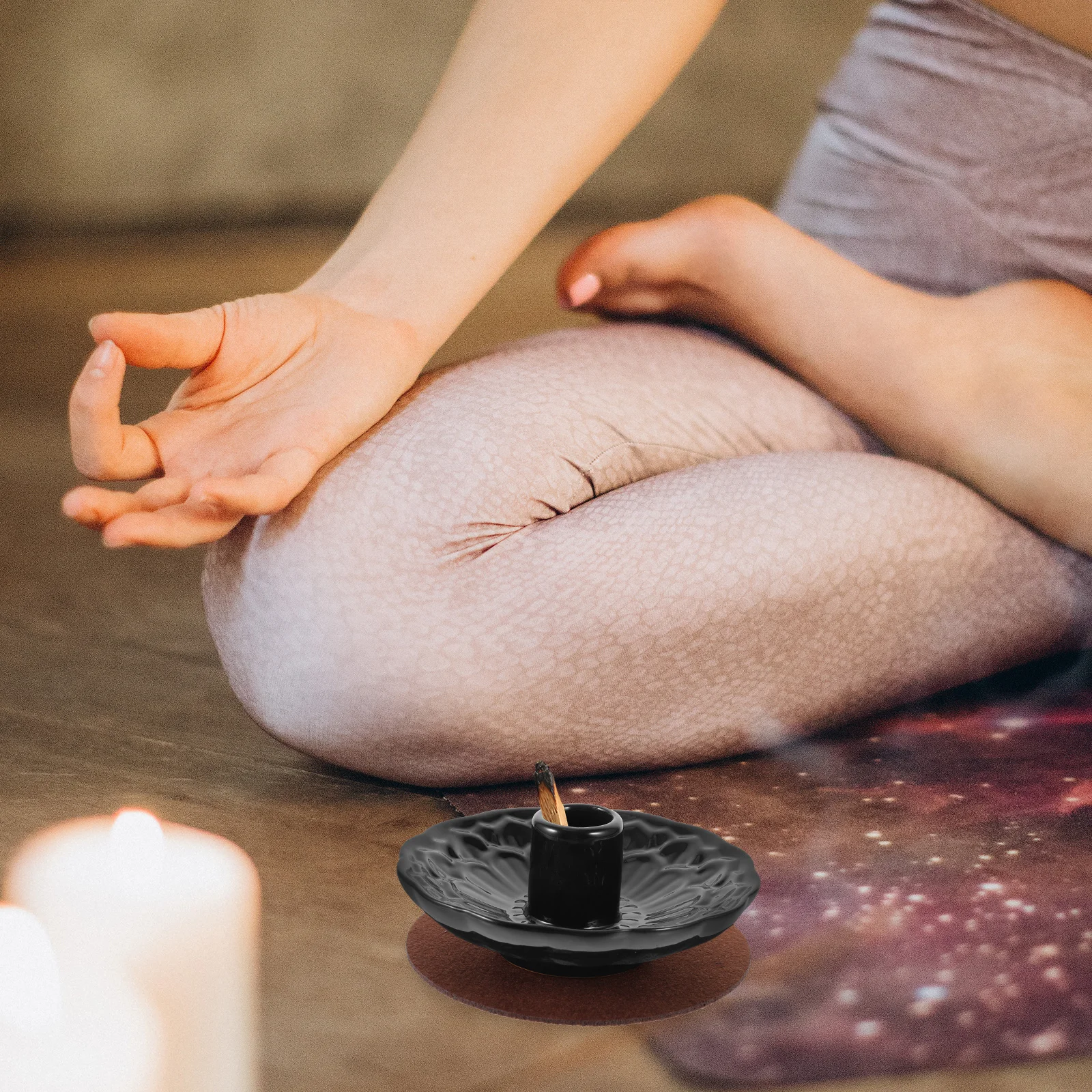 

Stable Bottom Ceramic Incense Holder Modern Tabletop Decor Purifying Stick Holder Aromatic Accessories Desktop Centerpiece