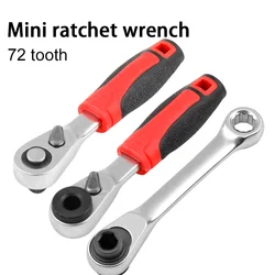 Mini 1/4 and 3/8 inch Double Ended Quick Socket Ratchet Wrench Rod Screwdriver Bit Tool