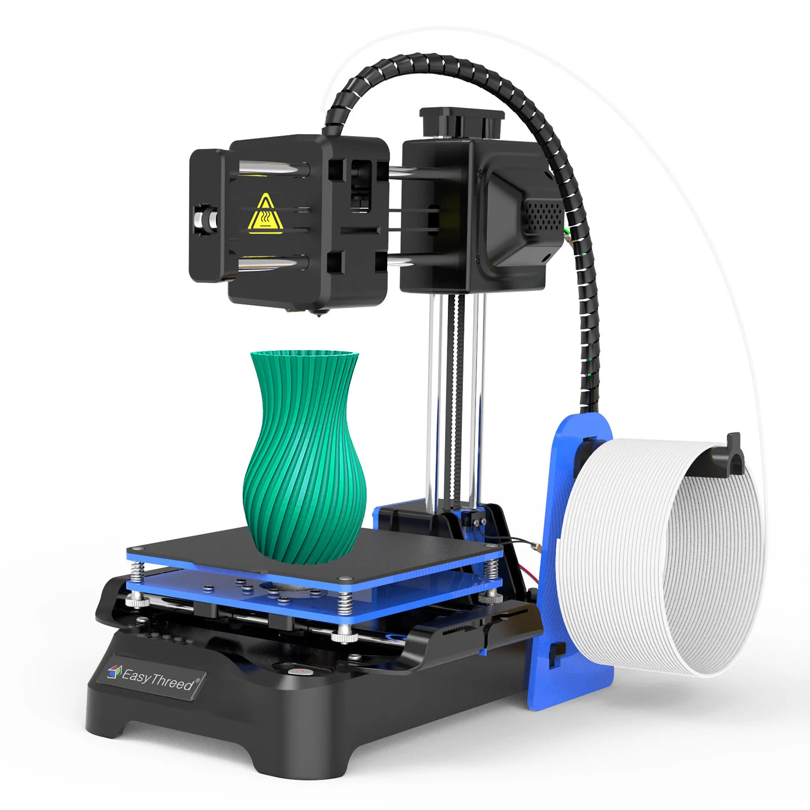 EasyThreed K7 Children Mini Desktop 3D Printer for Kids100x100x100mm Size No Heated Bed One-Key Printing
