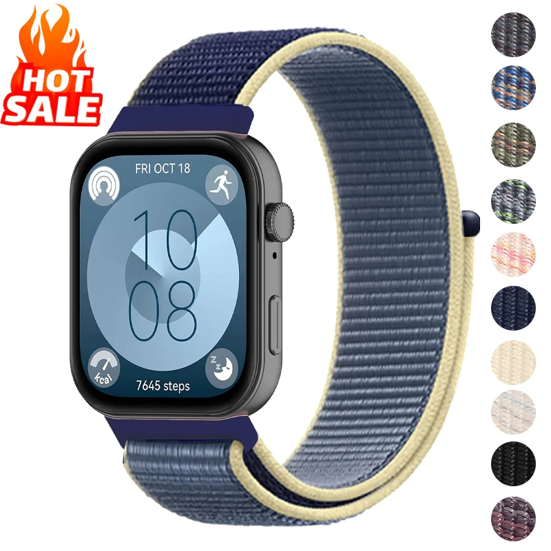 화웨이 시계 용 나일론 루프 3 스트랩 smartwatch 액세서리 화웨이 시계 fit3 밴드 용 스포츠 손목 밴드 벨트 팔찌 correa