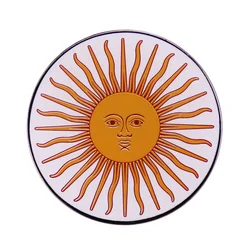 Flag Of Argentina Inca Empire Sun Of May Inti enamel pin button Jewelry Accessories