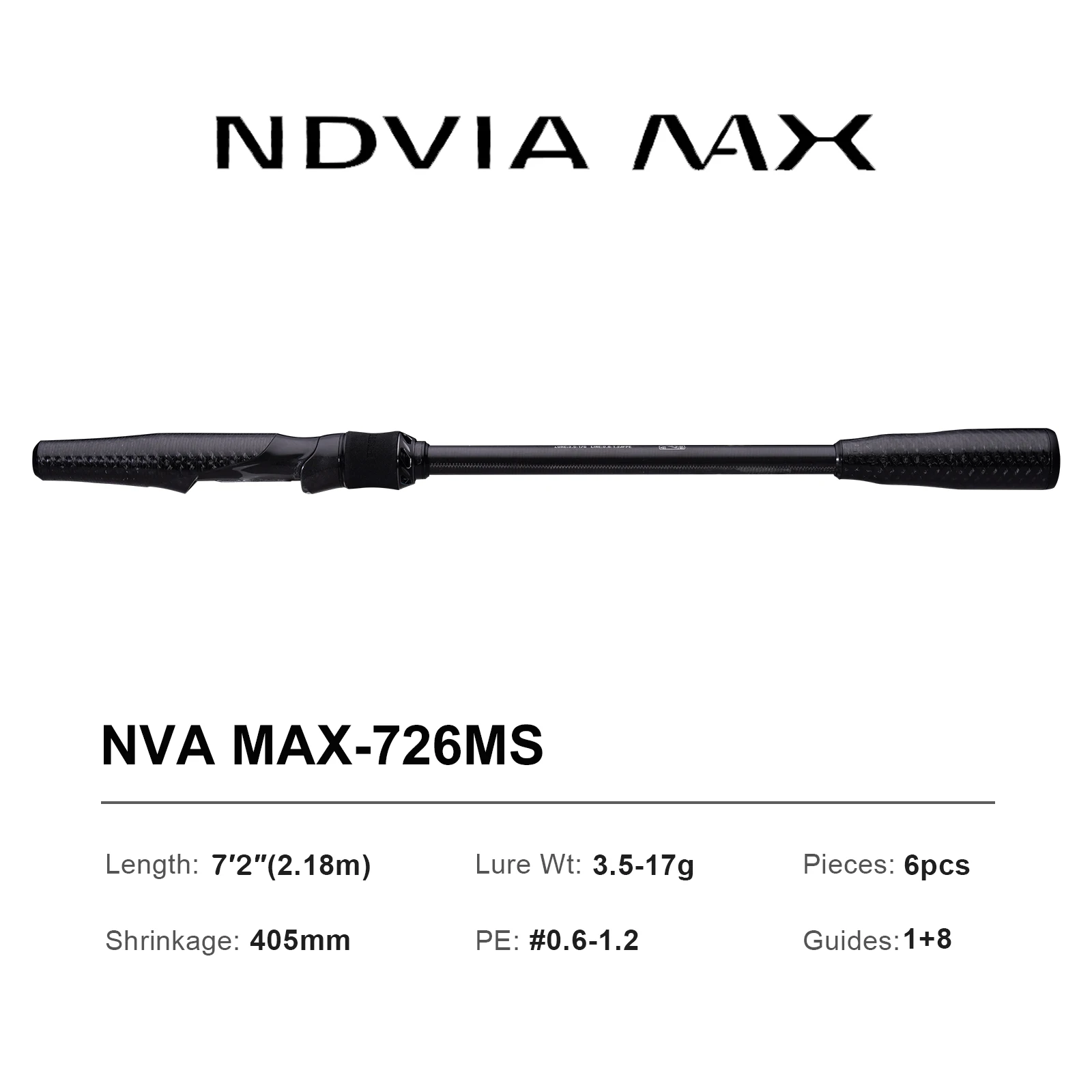 PURELURE NVA MAX 6FT 7.2FT Fishing Rod 1.5-20g Fast Action