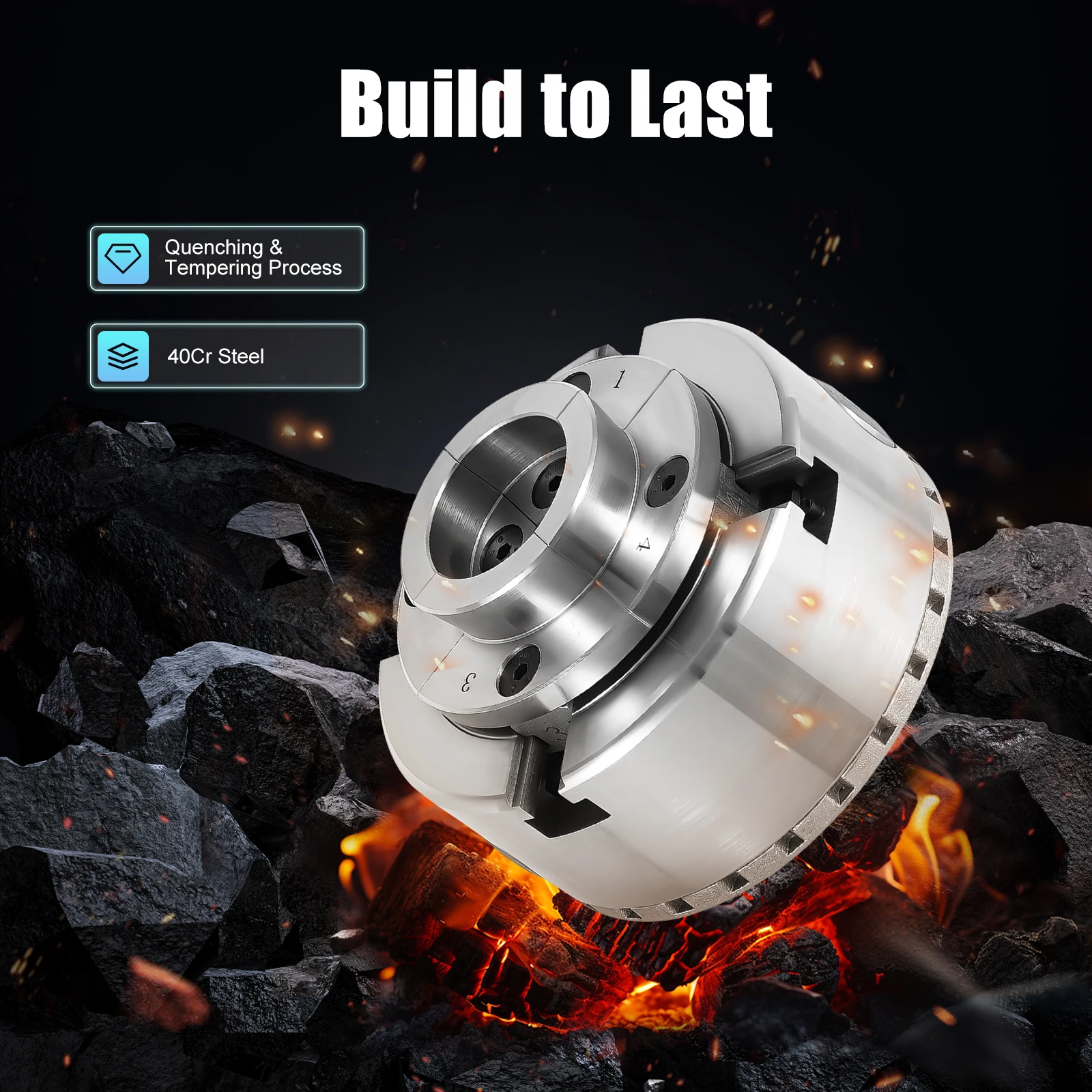 Holzdrehmaschinen-Spannfutter | M33 Gewinde 4-Klauen Selbstzentrierendes 45-81mm Spannfutter – Detail 7