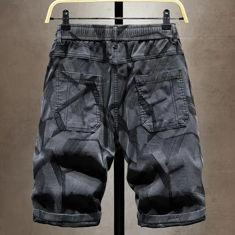 Male Short Pants Wide Hip Hop Baggy Loose Oversize Men's Cargo Shorts Big Size Comfortable 2024 Fashion Clothes Harajuku Tall