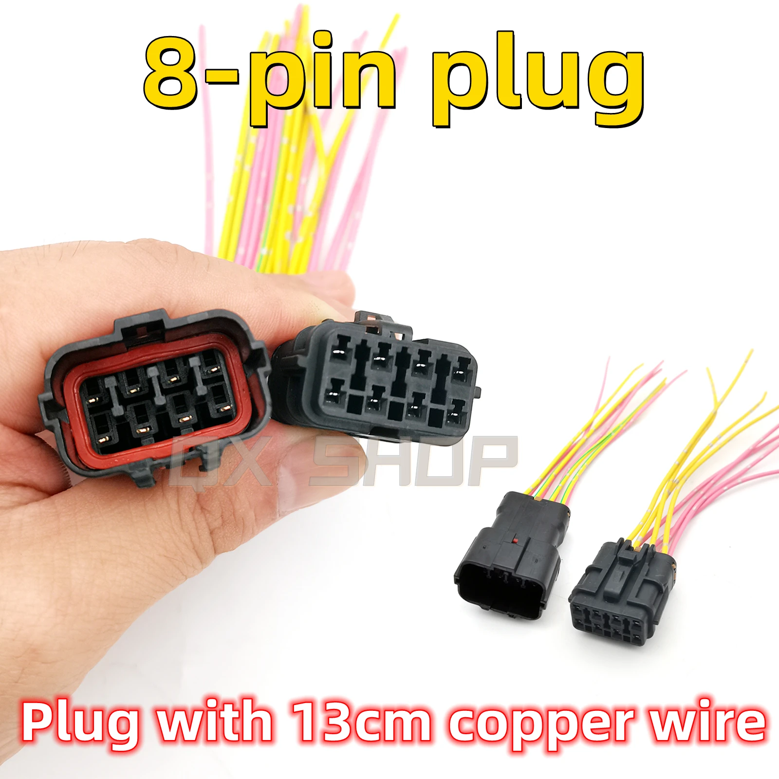 

8-Pin plug connector DJ7081YA-2-11/21 For Excavator Car Throttle motor、controller、oil pump Wire harness plug 7222(7123)-7484-40