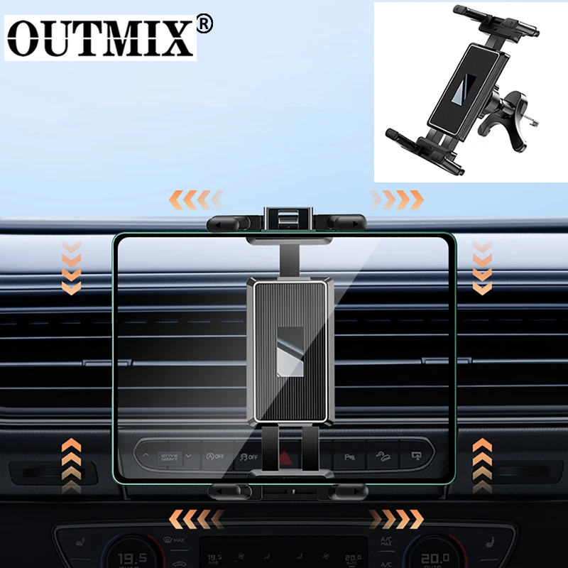 Car Tablet Holder 360 Rotation Stand for Cell Phones Universal Gravity Auto Phones Holder in Car Air Vent Clip Mount GPS Support