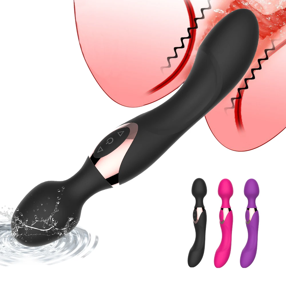 Two Heads Penetration Vibrator Female Masturbator With 10 Vibration Modes Clitoris Stimulator Vaginal Massage For Adult Sex Toys