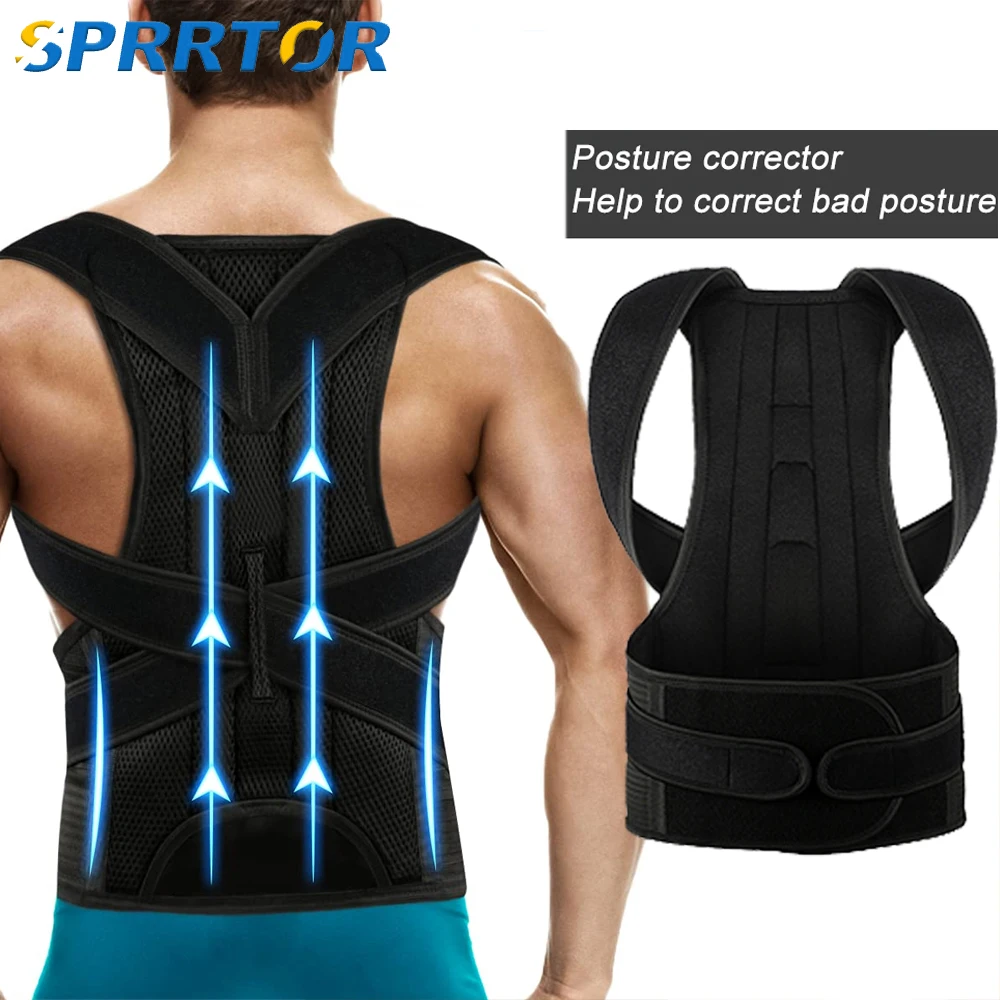 

Posture Corrector Back Posture Brace Clavicle Back Support Stop Slouching and Hunching Adjustable Back Trainer for Men and Women