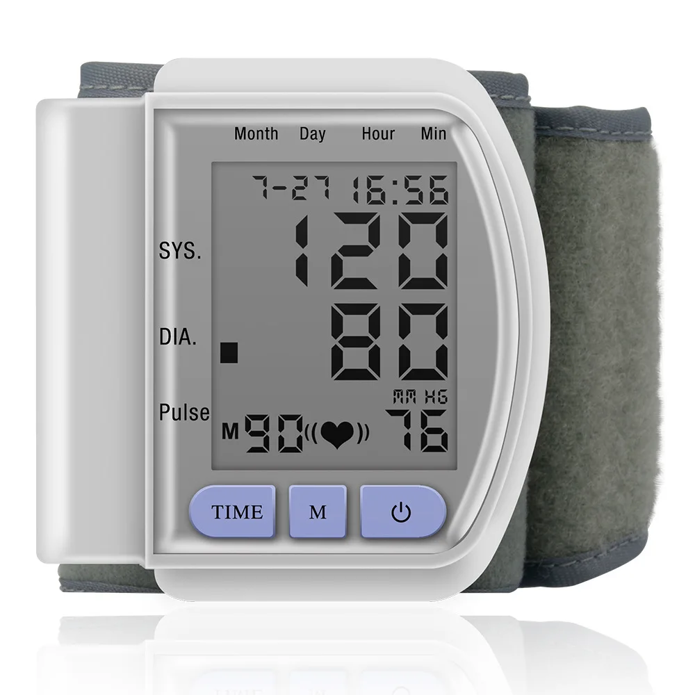 

Wrist automatic blood pressure monitor, digital heart rate pulse blood pressure monitor, precision blood pressure monitor