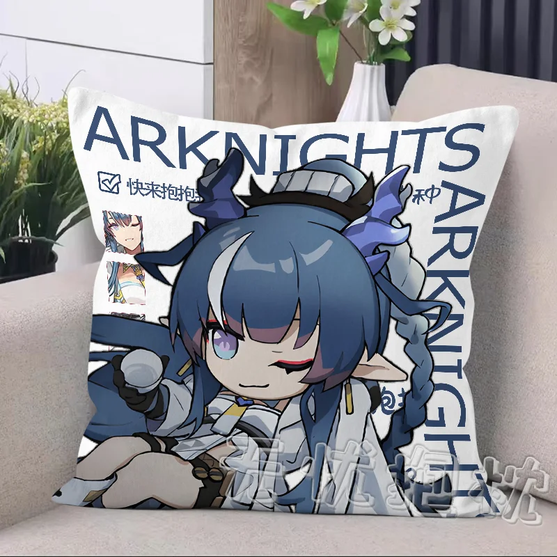 

Arknights 2025 Anime Game Cos Texas W Blaze Goldenglow Eyjafjalla Chen Etc. Unisex 45x45cm Cute Q-version Cushion Present