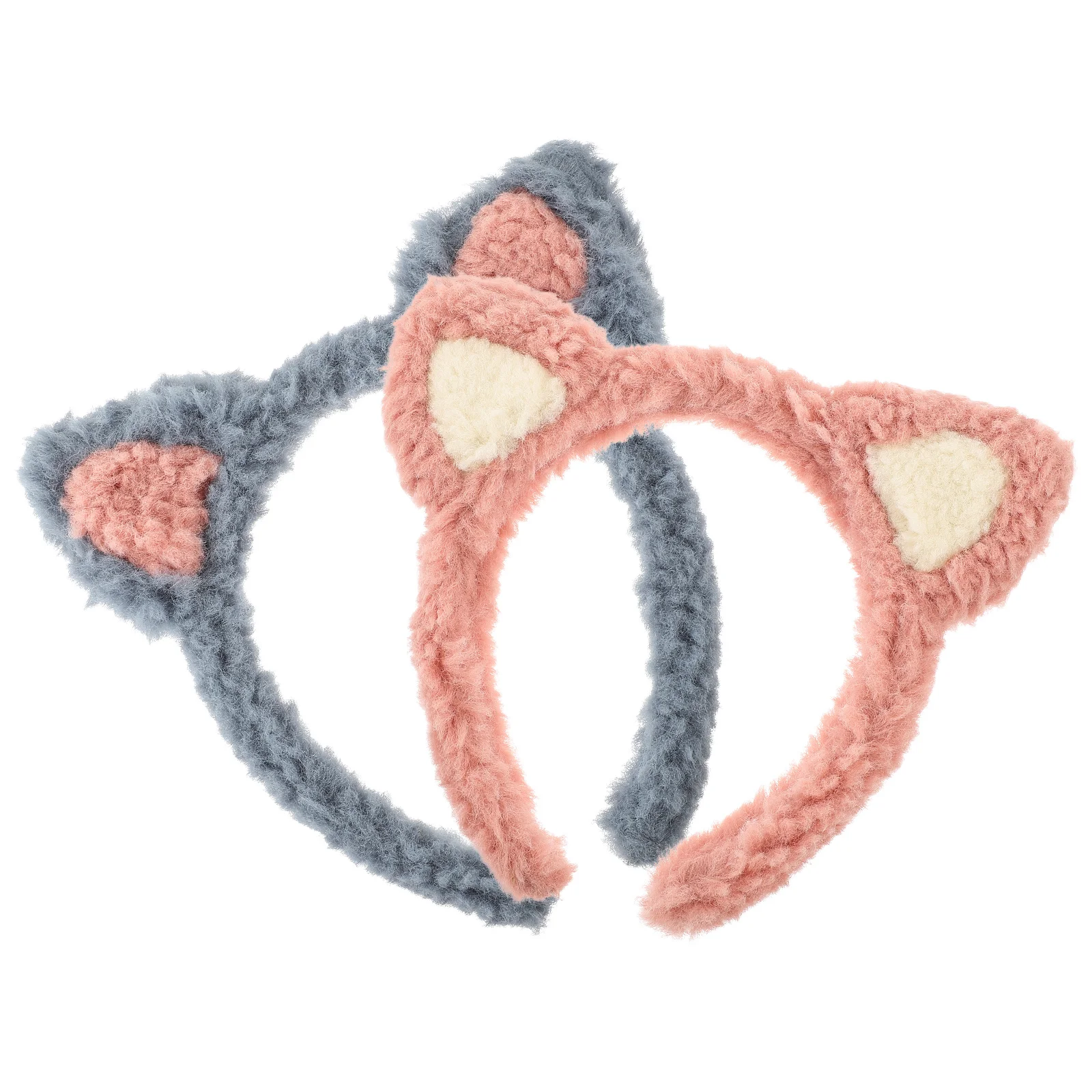 2 Pcs Fox Ear Headband Hair Bands Women Makeup Accessories Women's Ladies Headbands