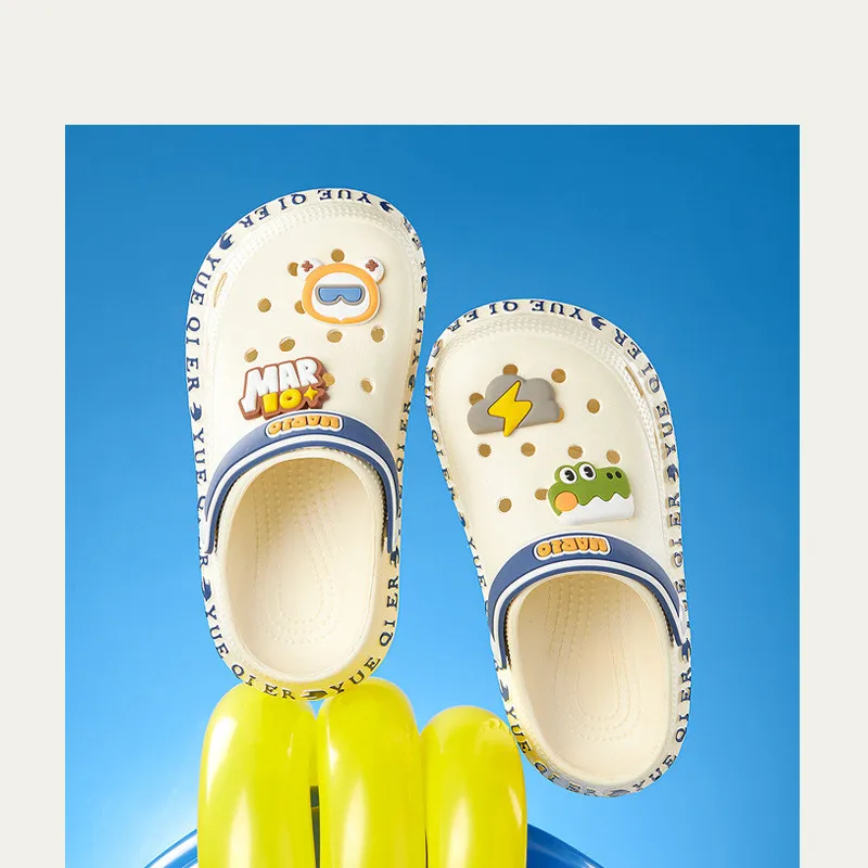 

Parent-child Hole Garden Shoes Boys' Girls‘ Baby 2023 Summer Anti Slip Children's Slippers Cartoon Kids Slipper Beach Sandals