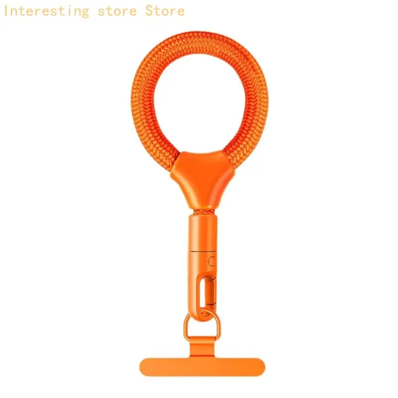 Twist Easy Rotating Phone Lanyard mit starkem 10-kg-Polyesterkabel und dünnem Metallclip für unterbrechungsfreies Aufladen. – Detail 9