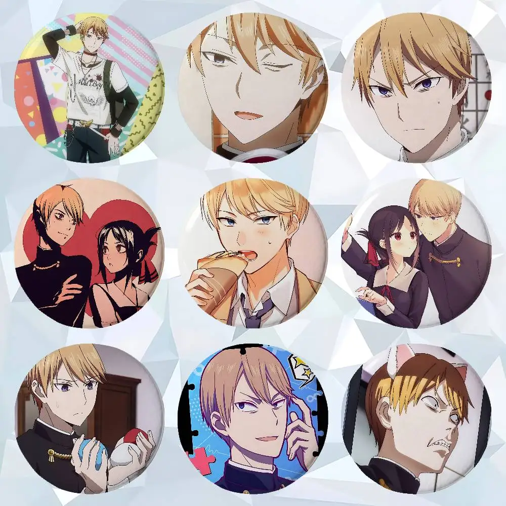 Broches de dibujos animados de Miyuki Shirogane, insignia de meme divertida, regalos de joyería de moda