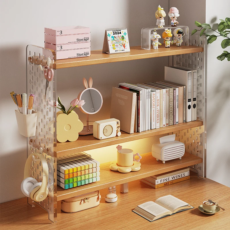 

Акриловый настольный органайзер elf, офисная рабочая станция, отверстие для хранения, современная простая доска для домашней мебели, дисплей Ra