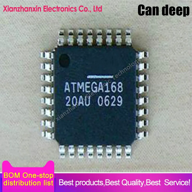 1PCS/LOT ATMEGA168-20AU ATMEGA168 QFP32 8-bit microcontroller