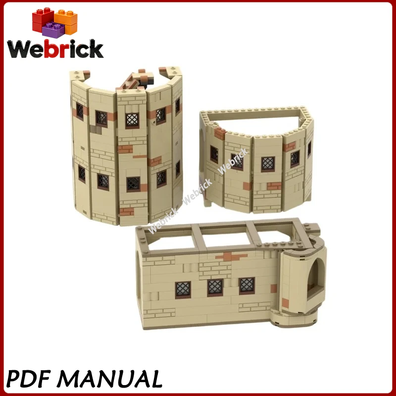 Expansion Set for HP Castle The Great Hall MOC Building Blocks Medieval Style Castle Hall Kit